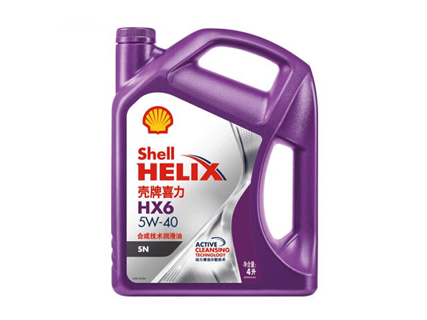 殼牌  喜力HX6 合成技術(shù)潤滑油 SN級 5W-40 4L裝
