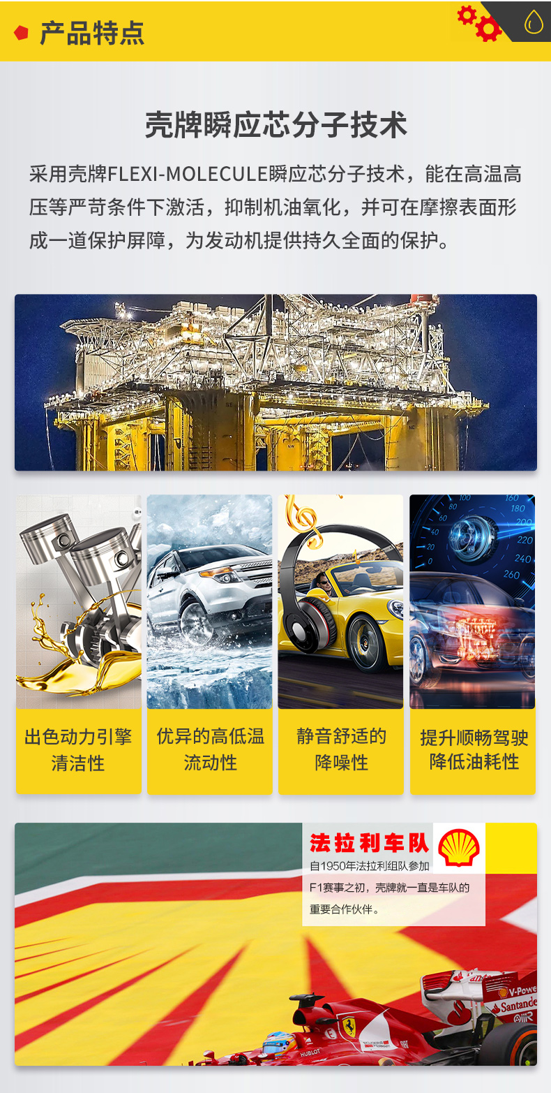 殼牌 合成機油 黃喜力HX6 10W-40 SN級 4L裝-第6張圖片-鄭州市冠恒貿易有限公司【官方網站】-車用潤滑油服務專家